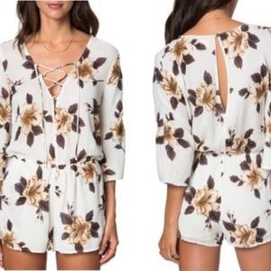 Comfy and cute floral romper